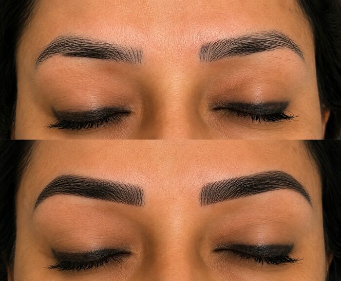 Brow microblading result