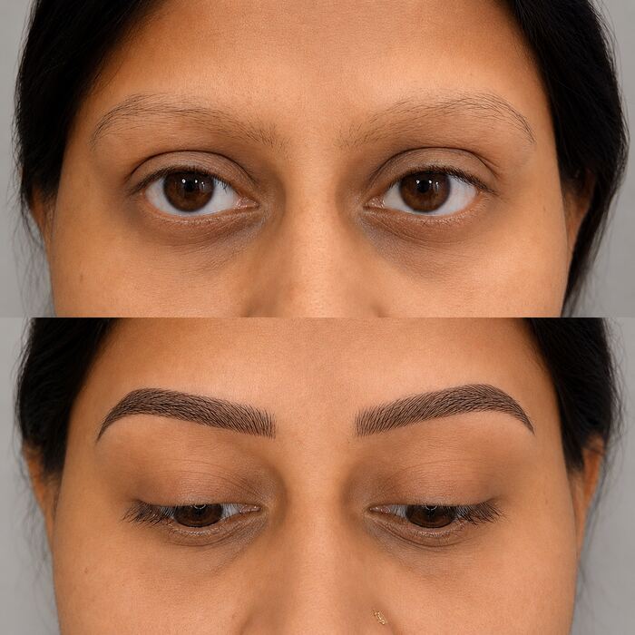 Brow microblading result